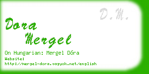 dora mergel business card